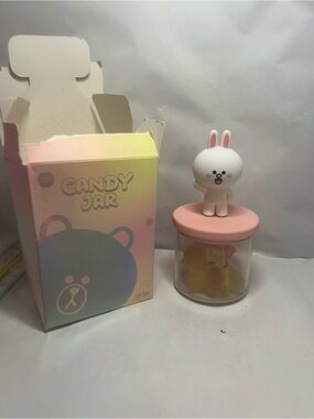 Blind box top toy lines friends bunny Candy Jar Bunny Candy Container